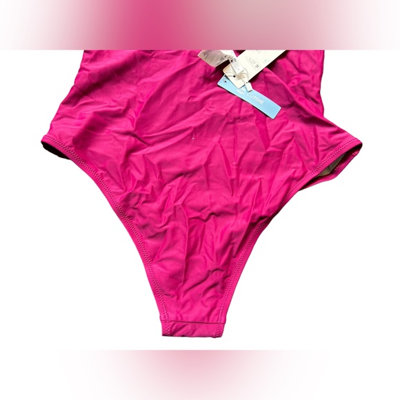 CUPSHE one piece romantic floral Tummy Control Swimsuit w cheeky fit bottom NWT - Picture 5 of 10